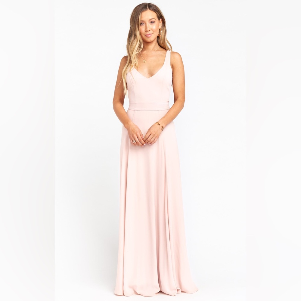 Show Me Your Mumu Jenn Pink Sleeveless V Neck Maxi Dress